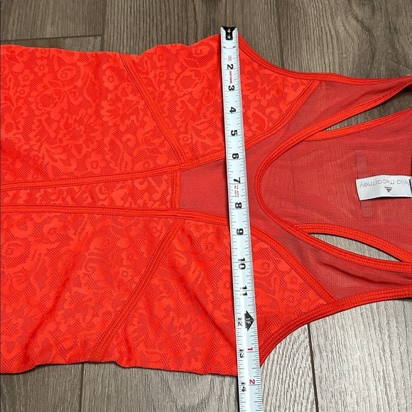Stella McCartney X Adidas Floral Mesh Tennis Dress Tomato Red Size XS/S - Picture 11 of 15